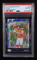 Bo Nix 2024 Donruss Optic Purple Shock #209 RR (PSA 10) at PristineAuction.com