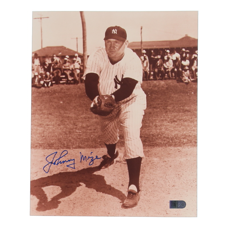Johnny Mize Signed Yankees 8x10 Photo (AIV) at PristineAuction.com Johnny Mize Signed Yankees 8x10 Photo (AIV) at PristineAuction.com