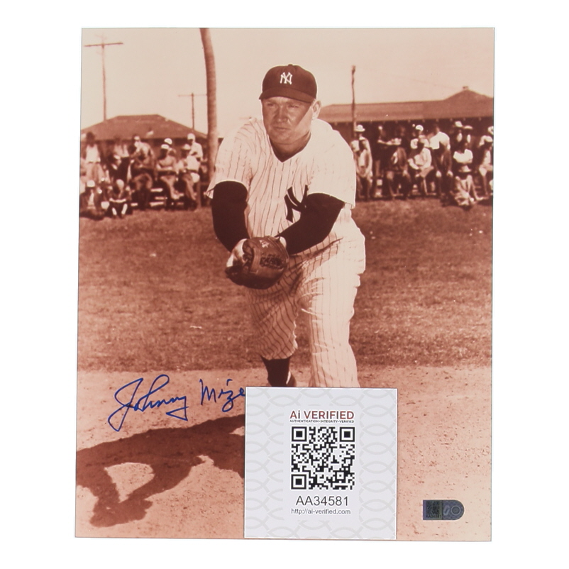 Johnny Mize Signed Yankees 8x10 Photo (AIV) at PristineAuction.com Johnny Mize Signed Yankees 8x10 Photo (AIV) at PristineAuction.com