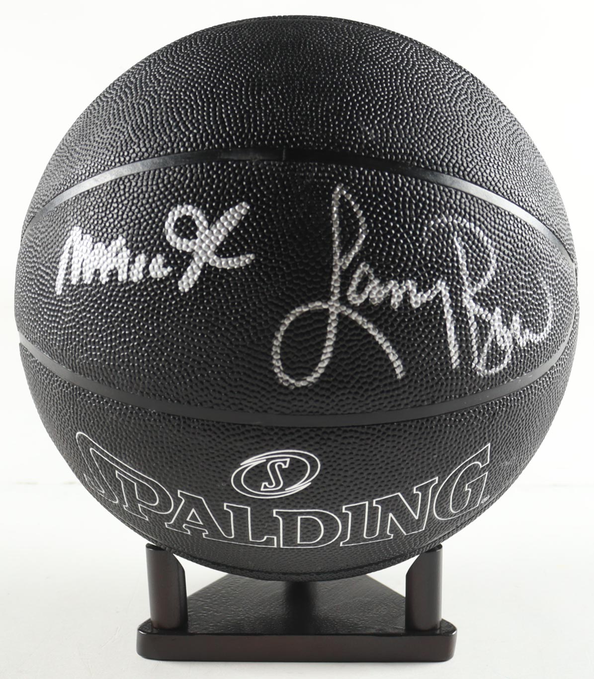 Magic Johnson & Larry Bird Signed NBA Black Edition Basketball (PSA & Beckett) at PristineAuction.com Magic Johnson & Larry Bird Signed NBA Black Edition Basketball (PSA & Beckett) at PristineAuction.com