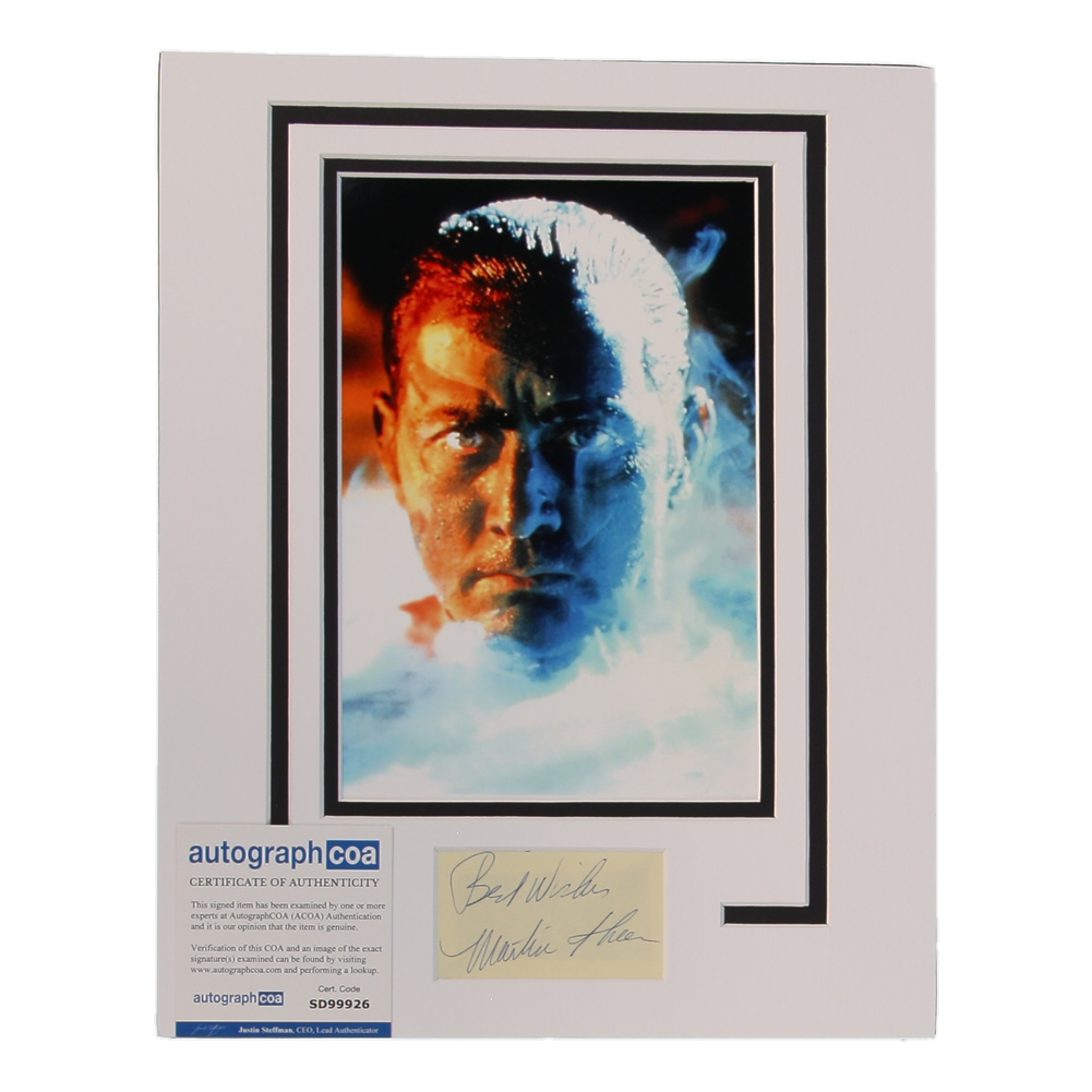 Martin Sheen Signed "Apocalypse Now" Custom Matted Cut Display Inscribed "Best Wishes" (AutographCOA) at PristineAuction.com Martin Sheen Signed "Apocalypse Now" Custom Matted Cut Display Inscribed "Best Wishes" (AutographCOA) at PristineAuction.com