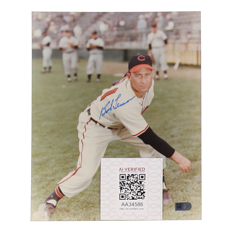 Bob Lemon Signed Indians 8x10 Photo (AIV) at PristineAuction.com Bob Lemon Signed Indians 8x10 Photo (AIV) at PristineAuction.com