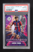 Lamine Yamal 2023-24 Topps Chrome UCC Wonderkids #WK3 RC (PSA 10) at PristineAuction.com