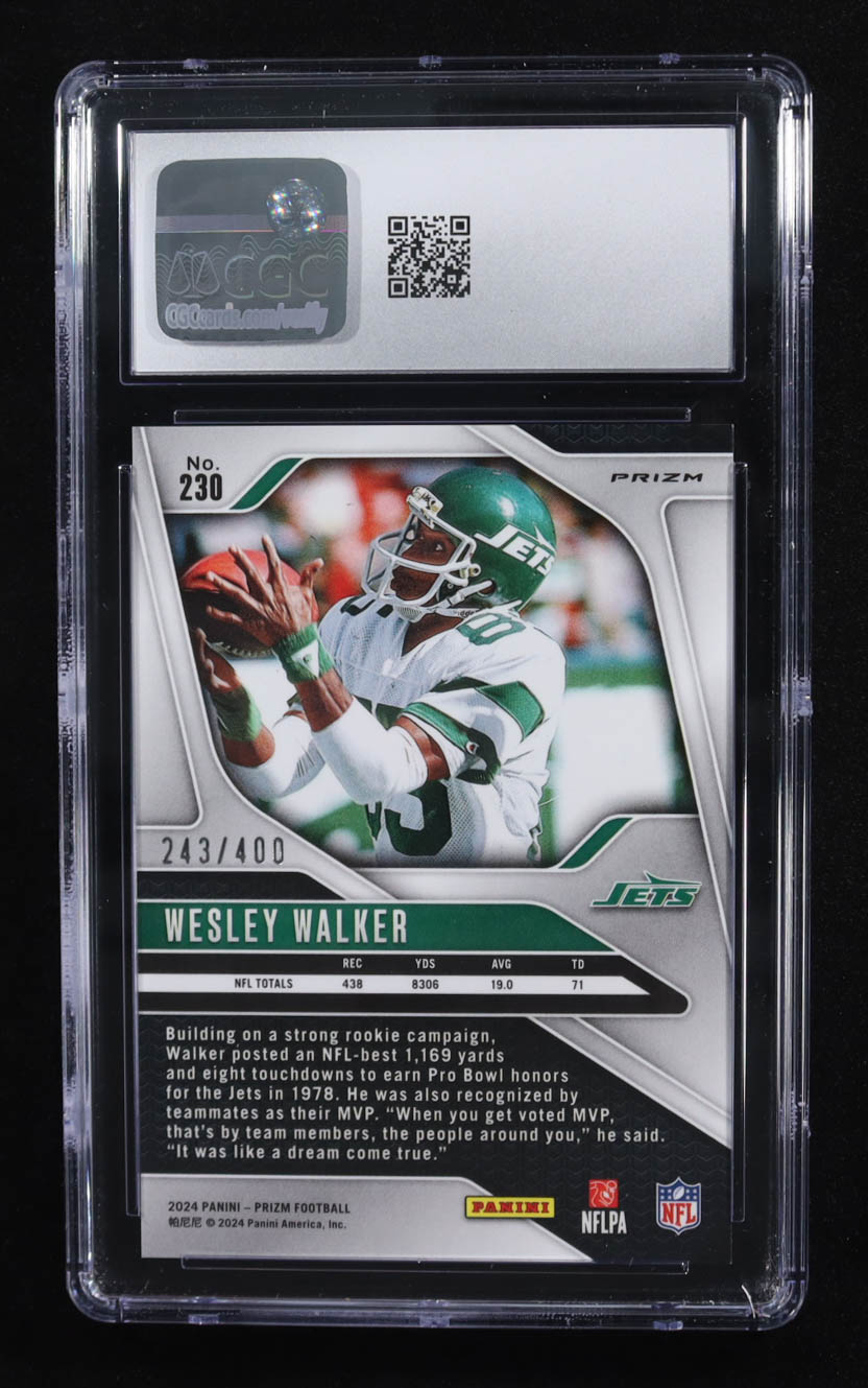 Wesley Walker 2024 Panini Prizm Prizms Pandora #230 #243/400 (CGC 10) at PristineAuction.com Wesley Walker 2024 Panini Prizm Prizms Pandora #230 #243/400 (CGC 10) at PristineAuction.com