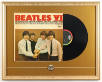 The Beatles "The Beatles VI" Custom Framed Vintage Vinyl LP Album with Record & Lapel Pin at PristineAuction.com