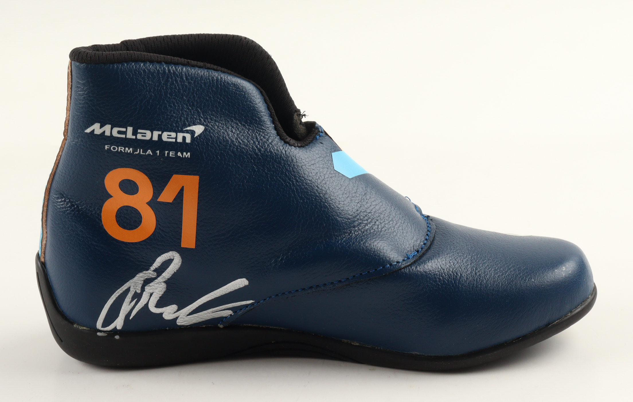 Oscar Piastri Signed McLaren Racing Boot (Beckett) at PristineAuction.com Oscar Piastri Signed McLaren Racing Boot (Beckett) at PristineAuction.com