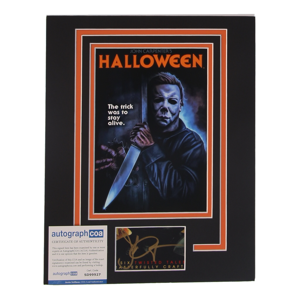 John Carpenter Signed "Halloween" Custom Matted Cut Display (AutographCOA) at PristineAuction.com John Carpenter Signed "Halloween" Custom Matted Cut Display (AutographCOA) at PristineAuction.com