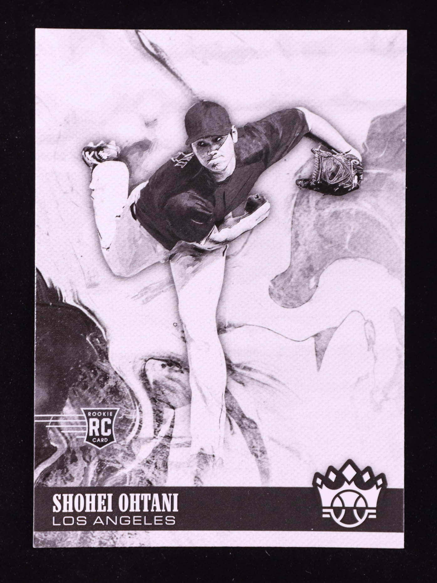 Shohei Ohtani 2018 Diamond Kings Black and White Variations #73 RC at PristineAuction.com Shohei Ohtani 2018 Diamond Kings Black and White Variations #73 RC at PristineAuction.com