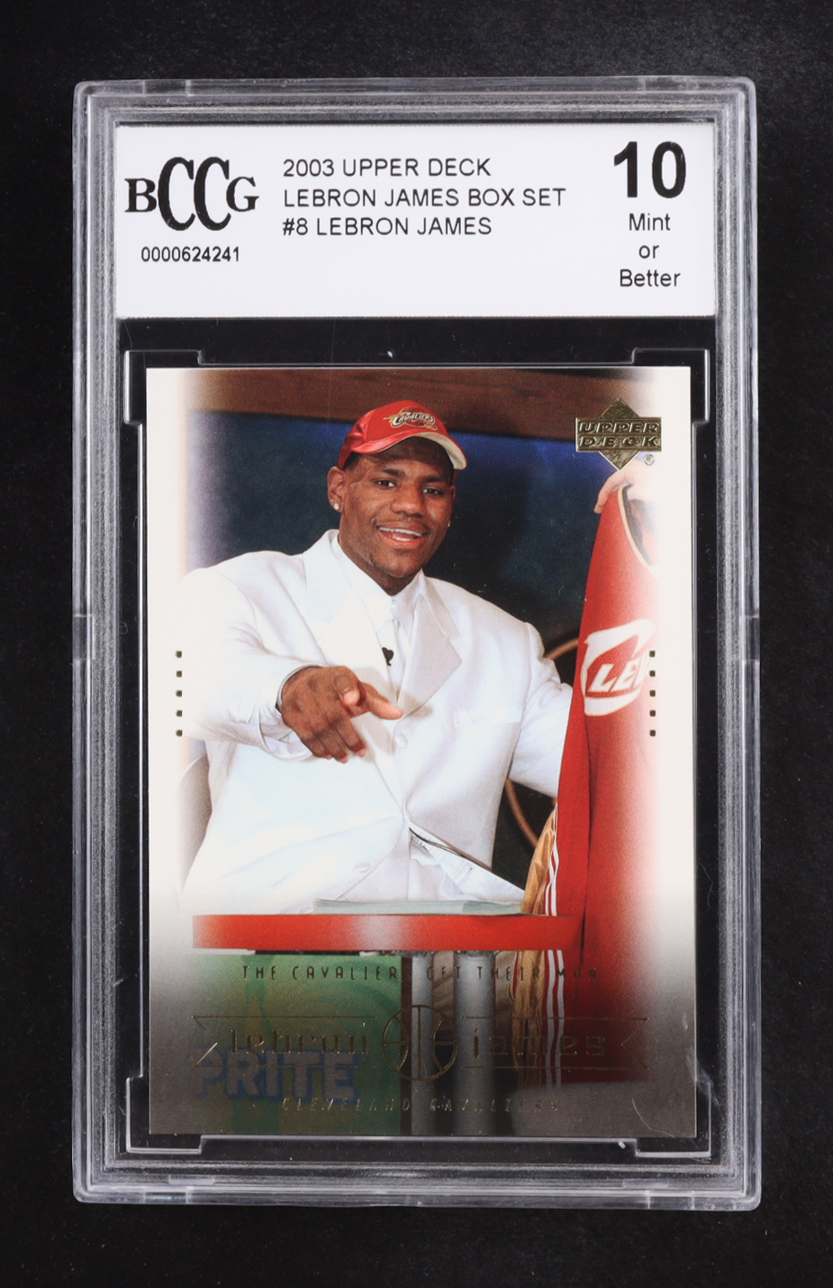Lebron James 2003 Upper Deck Lebron James Box Set #27 RC (BCCG 10) at PristineAuction.com Lebron James 2003 Upper Deck Lebron James Box Set #27 RC (BCCG 10) at PristineAuction.com