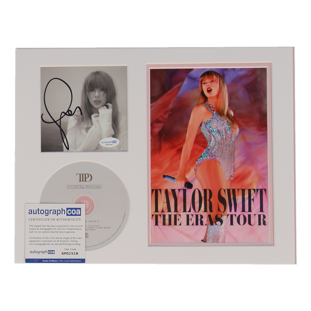 Taylor Swift Signed "The Tortured Poets Department" 11x14 Custom Matted CD Insert Display (ACOA) at PristineAuction.com Taylor Swift Signed "The Tortured Poets Department" 11x14 Custom Matted CD Insert Display (ACOA) at PristineAuction.com