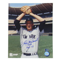Lindy McDaniel Signed Yankees 8x10 Photo Inscribed "1968-73" (AIV) at PristineAuction.com