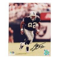 James Jett Signed Raiders 8x10 Photo (AIV) at PristineAuction.com