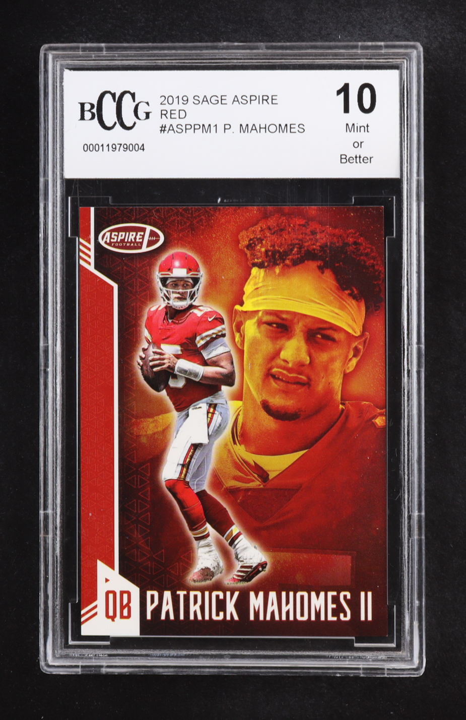 Patrick Mahomes II 2019 SAGE Aspire Red #ASPPM1 (BCCG 10) at PristineAuction.com Patrick Mahomes II 2019 SAGE Aspire Red #ASPPM1 (BCCG 10) at PristineAuction.com