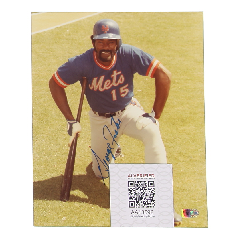 George Foster Signed Mets 8x10 Photo (AIV) at PristineAuction.com George Foster Signed Mets 8x10 Photo (AIV) at PristineAuction.com