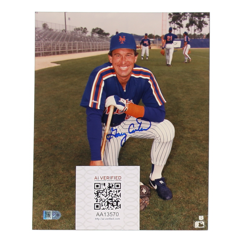 Gary Carter Signed Mets 8x10 Photo (AIV) at PristineAuction.com Gary Carter Signed Mets 8x10 Photo (AIV) at PristineAuction.com