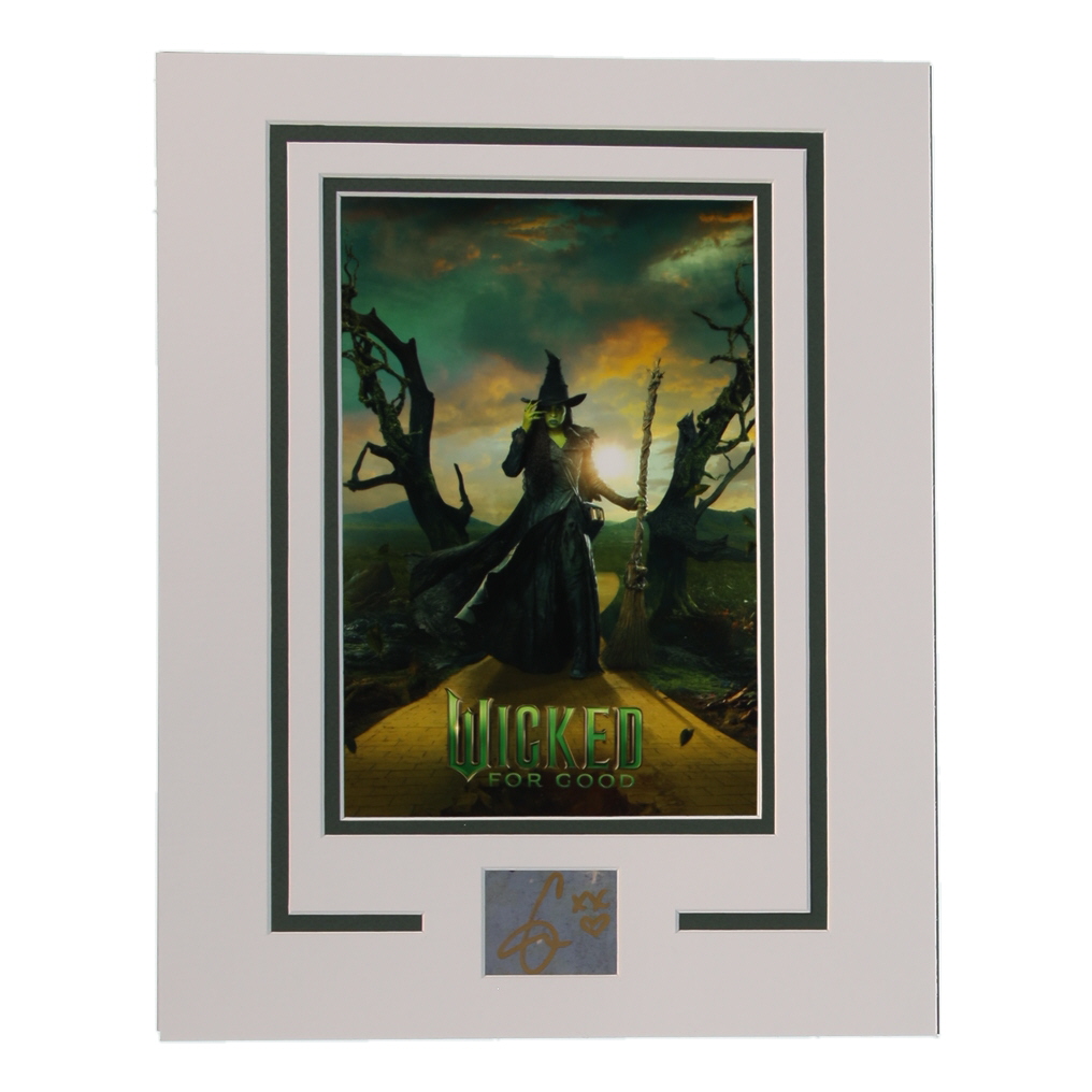 Cynthia Erivo Signed "Wicked" 11x14 Custom Matted Cut Display (ACOA) at PristineAuction.com Cynthia Erivo Signed "Wicked" 11x14 Custom Matted Cut Display (ACOA) at PristineAuction.com