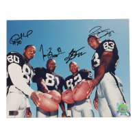 Raiders 8x10 Photo Signed By (4) with Tim Brown, Desmond Howard, Rickey Dudley & James Jett (AIV) at PristineAuction.com