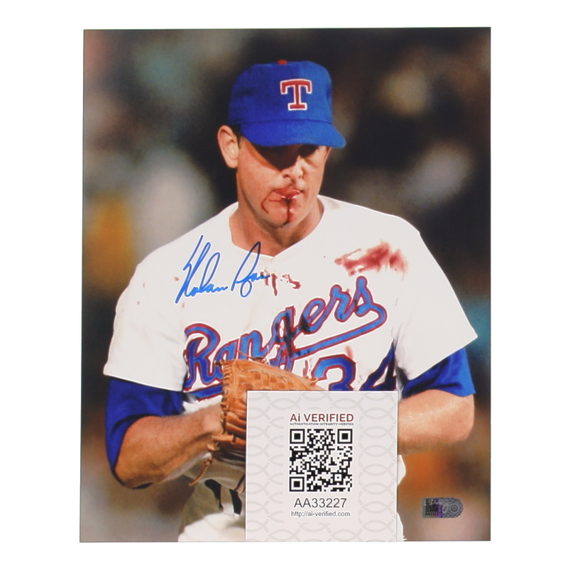 Nolan Ryan Signed Rangers 8x10 Photo (AIV) at PristineAuction.com Nolan Ryan Signed Rangers 8x10 Photo (AIV) at PristineAuction.com