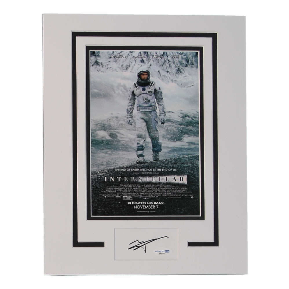 Matthew McConaughey Signed "Interstellar" 11x14 Custom Matted Cut Display (ACOA) at PristineAuction.com Matthew McConaughey Signed "Interstellar" 11x14 Custom Matted Cut Display (ACOA) at PristineAuction.com