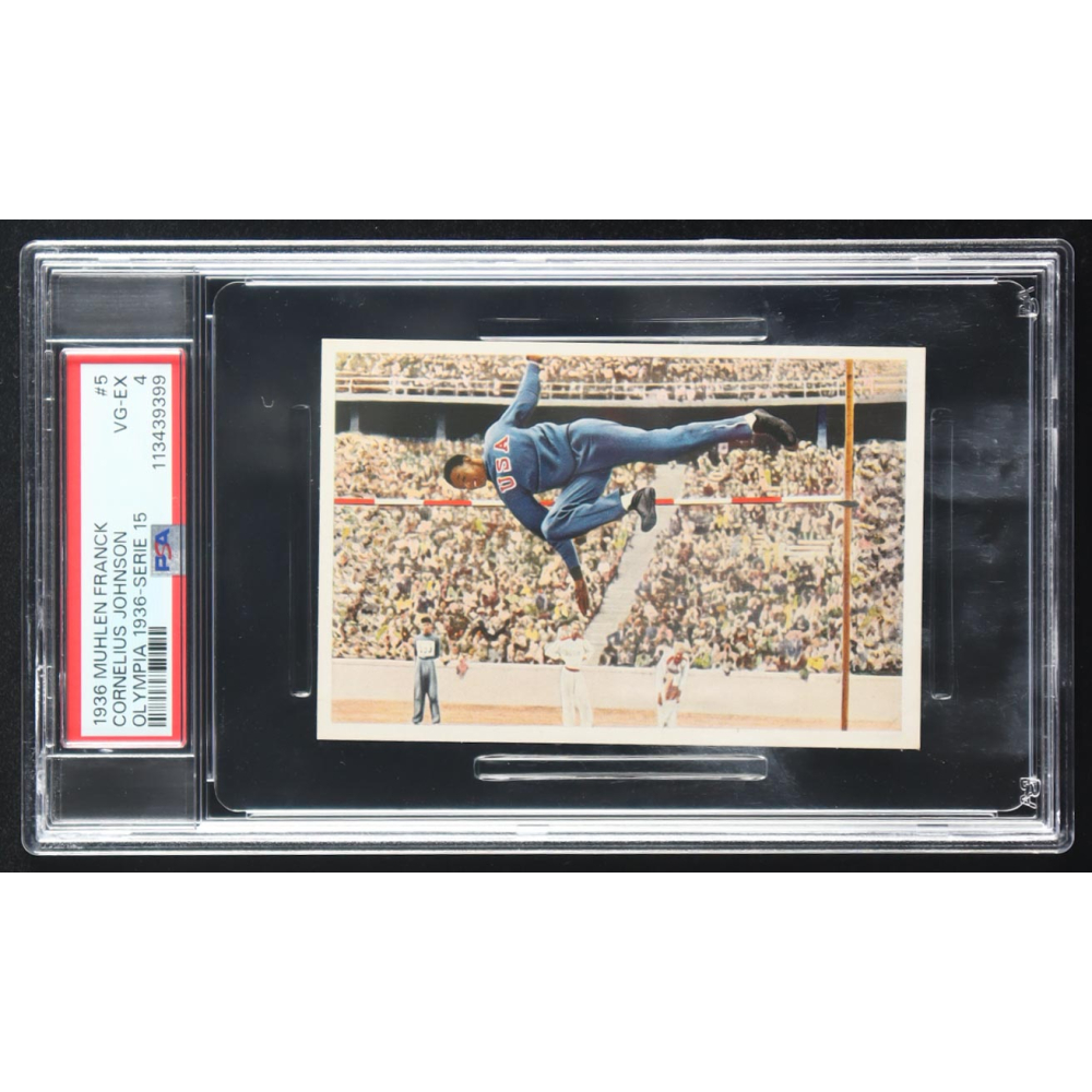Cornelius Johnson 1936 Muhlen Franck Olympia 1936-Serie 15 #5 (PSA 4) at PristineAuction.com