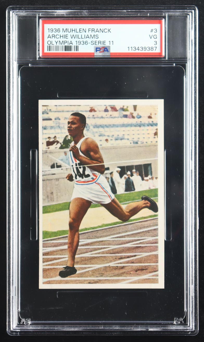 Archie Williams 1936 Muhlen Franck Olympia 1936-Serie 11 #3 (PSA 3) at PristineAuction.com Archie Williams 1936 Muhlen Franck Olympia 1936-Serie 11 #3 (PSA 3) at PristineAuction.com