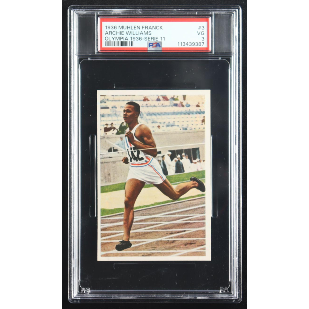 Archie Williams 1936 Muhlen Franck Olympia 1936-Serie 11 #3 (PSA 3) at PristineAuction.com
