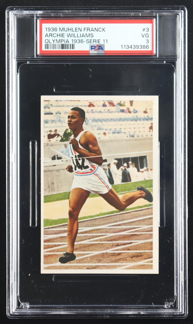 Archie Williams 1936 Muhlen Franck Olympia 1936-Serie 11 #3 (PSA 3) at PristineAuction.com Archie Williams 1936 Muhlen Franck Olympia 1936-Serie 11 #3 (PSA 3) at PristineAuction.com