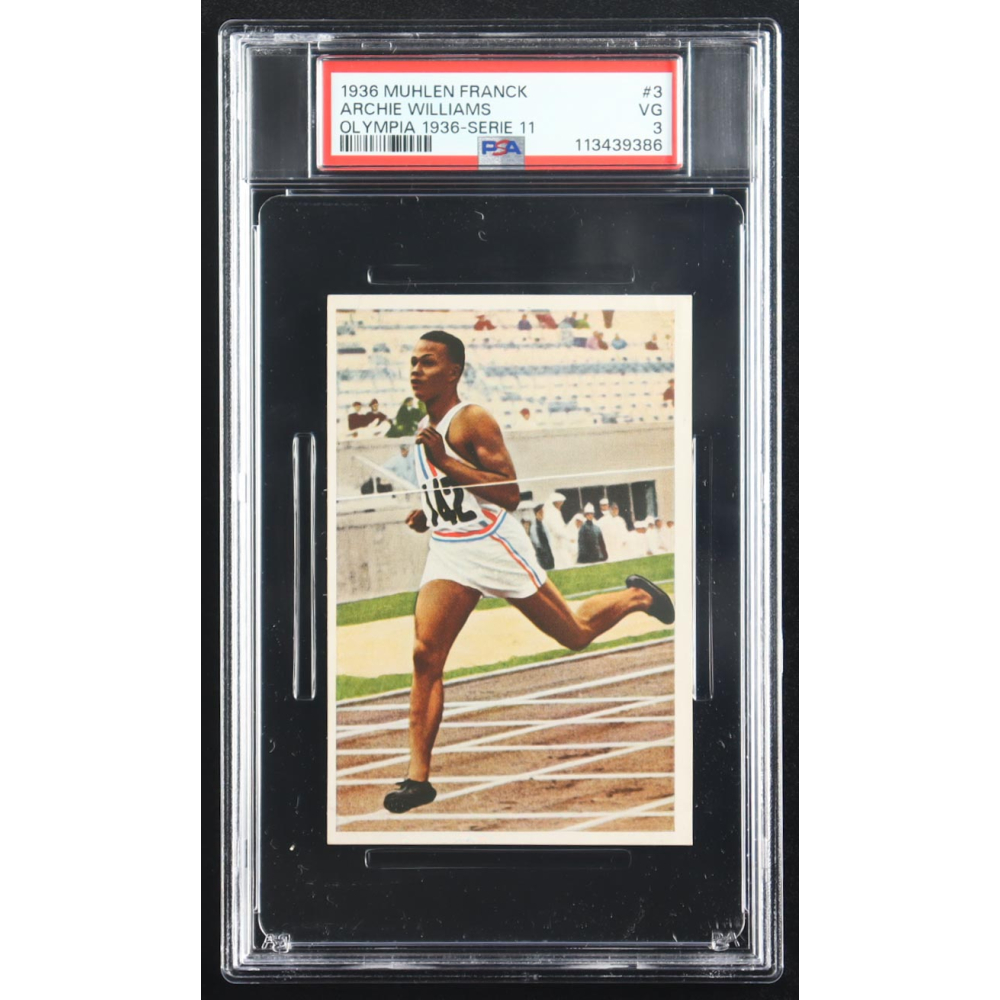 Archie Williams 1936 Muhlen Franck Olympia 1936-Serie 11 #3 (PSA 3) at PristineAuction.com