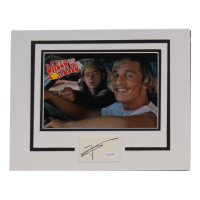Matthew McConaughey Signed "Dazed and Confused" 11x14 Custom Matted Cut Display (ACOA) at PristineAuction.com