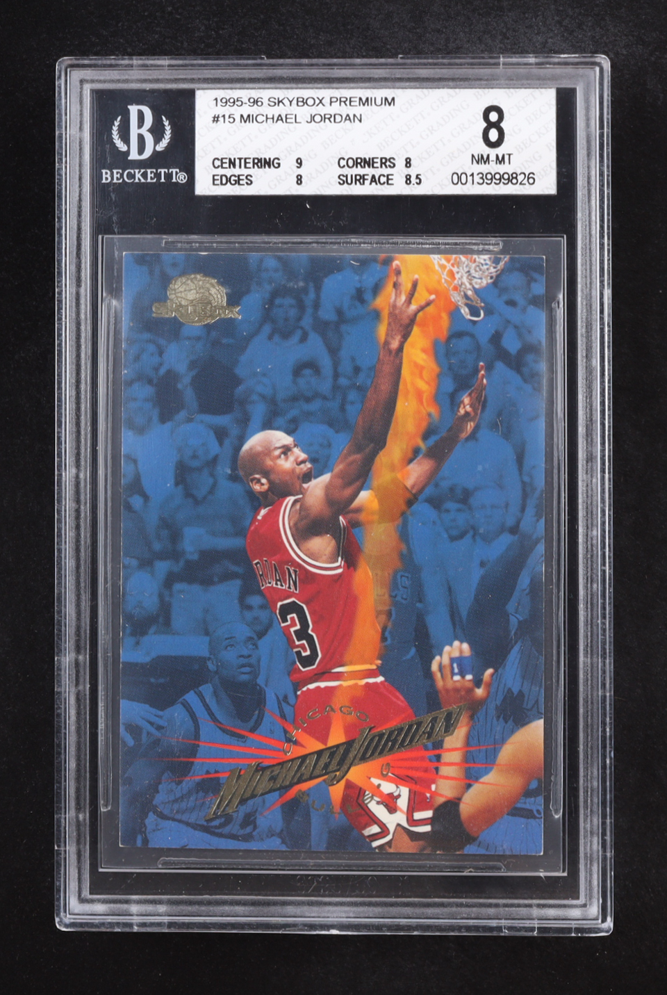 Michael Jordan 1995-96 Skybox Premium #15 (BGS 8) at PristineAuction.com Michael Jordan 1995-96 Skybox Premium #15 (BGS 8) at PristineAuction.com