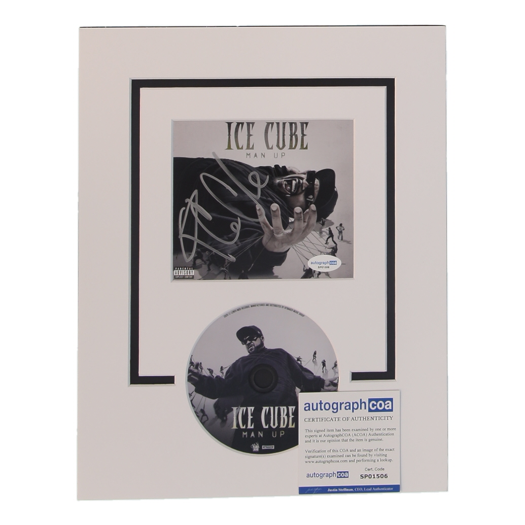 Ice Cube Signed "Man Up" 11x14 Custom Matted Cut Display (ACOA) at PristineAuction.com Ice Cube Signed "Man Up" 11x14 Custom Matted Cut Display (ACOA) at PristineAuction.com