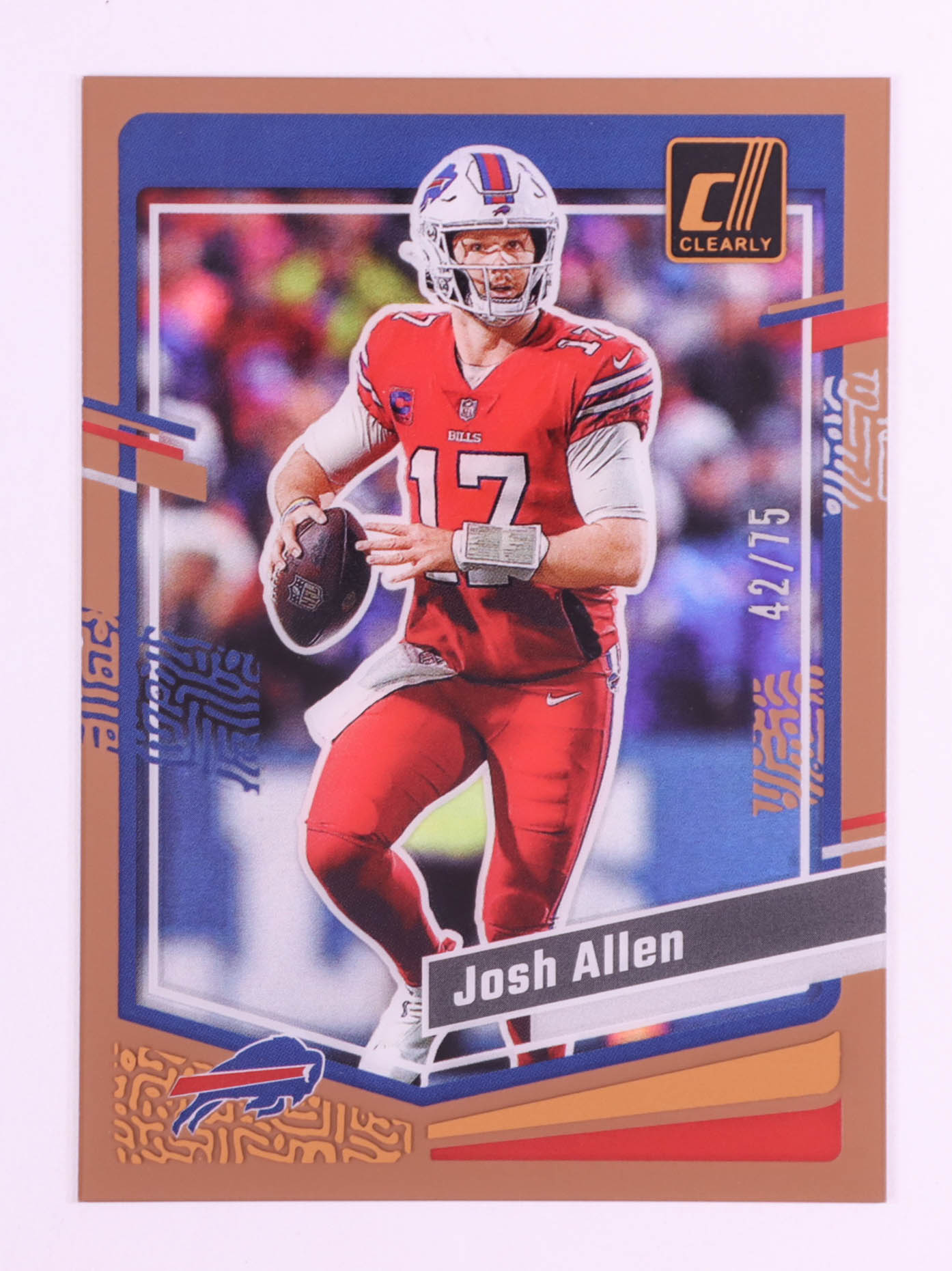 Josh Allen 2023 Clearly Donruss Orange #7 #42/75 at PristineAuction.com Josh Allen 2023 Clearly Donruss Orange #7 #42/75 at PristineAuction.com