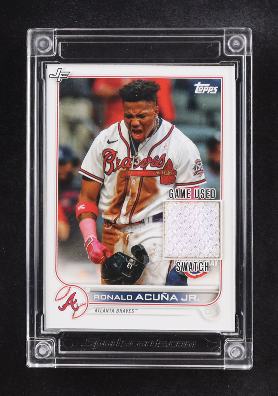 Ronald Acuna Jr. 2024 Jersey Fusion Game-Used Swatch #RAJ18 at PristineAuction.com Ronald Acuna Jr. 2024 Jersey Fusion Game-Used Swatch #RAJ18 at PristineAuction.com