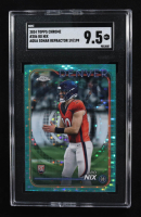 Bo Nix 2024 Topps Chrome Aqua Sonar Refractors #206 #19/199 RC (SGC 9.5) at PristineAuction.com