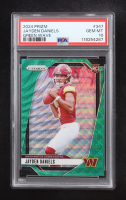 Jayden Daniels 2024 Panini Prizm Green Wave #347 RC (PSA 10) at PristineAuction.com