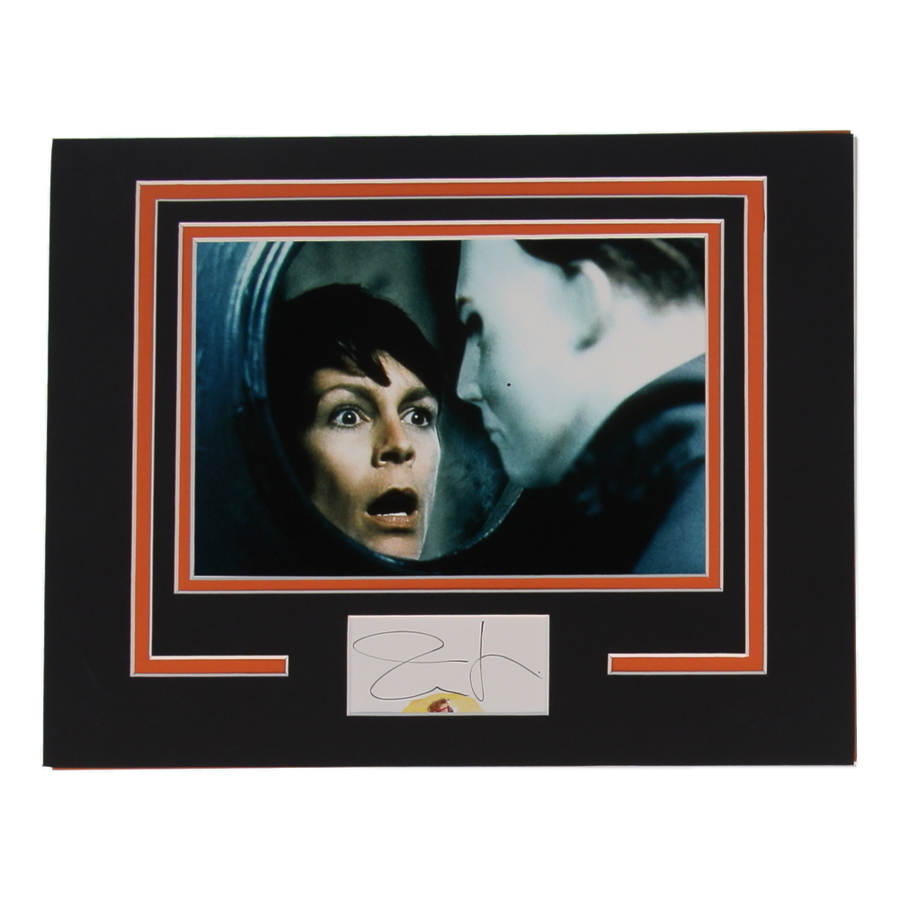 Jamie Lee Curtis Signed "Halloween H20: 20 Years Later" 11x14 Custom Matted Cut Display (ACOA) at PristineAuction.com Jamie Lee Curtis Signed "Halloween H20: 20 Years Later" 11x14 Custom Matted Cut Display (ACOA) at PristineAuction.com