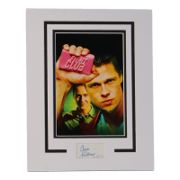 Chuck Palahniuk Signed "Fight Club" 11x14 Custom Matted Cut Display (ACOA) at PristineAuction.com