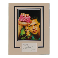 Chuck Palahniuk Signed "Fight Club" 11x14 Custom Matted Cut Display (ACOA) at PristineAuction.com