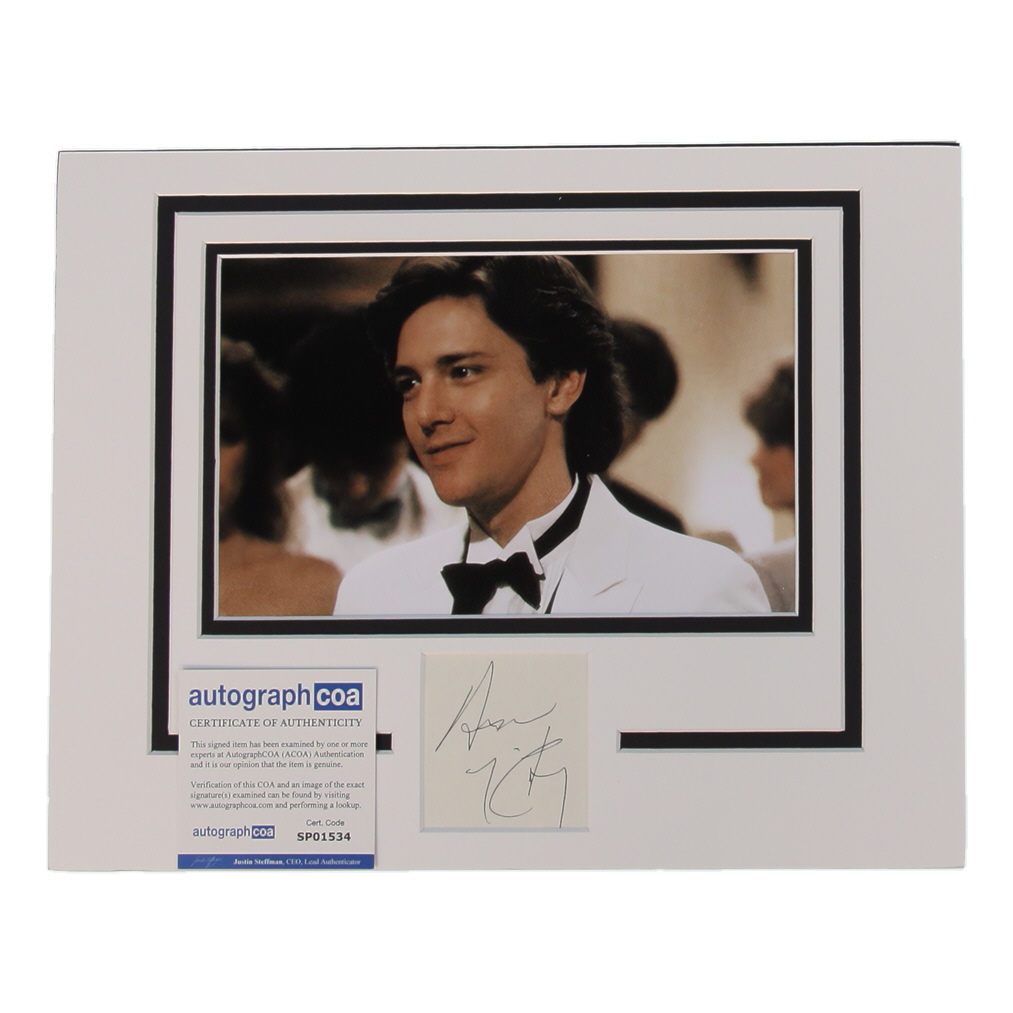 Andrew McCarthy Signed "Pretty in Pink" 11x14 Custom Matted Cut Display (ACOA) at PristineAuction.com Andrew McCarthy Signed "Pretty in Pink" 11x14 Custom Matted Cut Display (ACOA) at PristineAuction.com