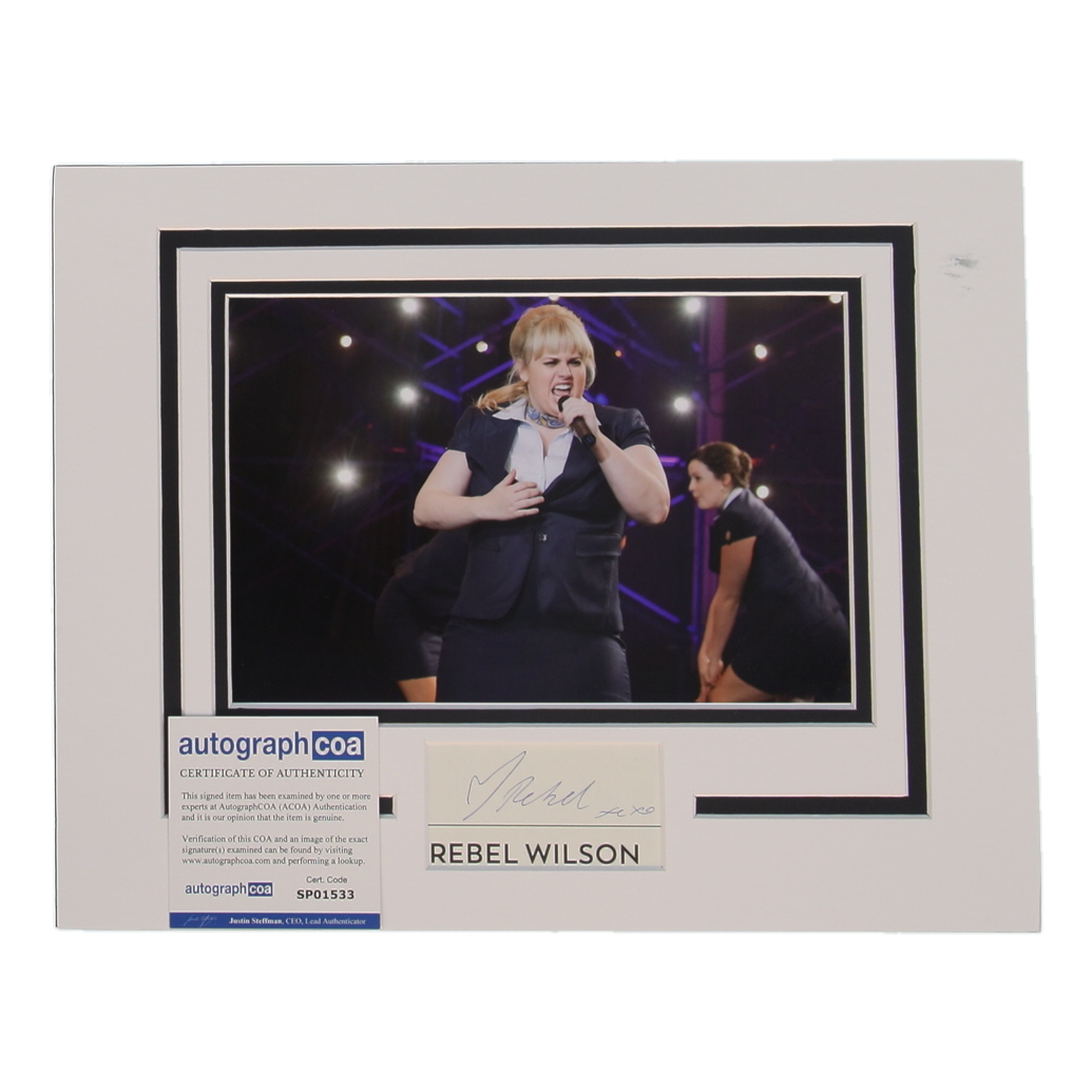 Rebel Wilson Signed "Pitch Perfect" 11x14 Custom Matted Cut Display (ACOA) at PristineAuction.com Rebel Wilson Signed "Pitch Perfect" 11x14 Custom Matted Cut Display (ACOA) at PristineAuction.com