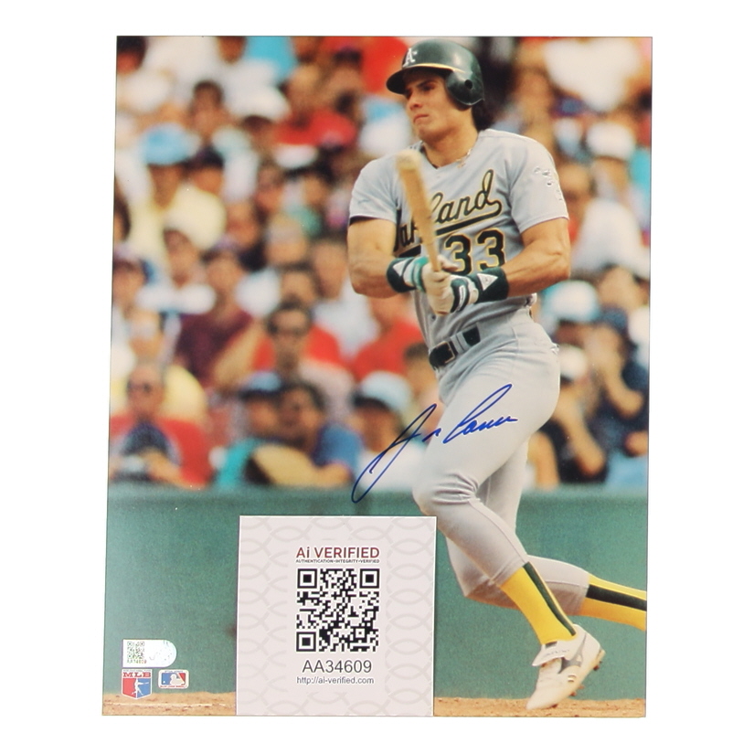 Jose Canseco Signed Athletics 8x10 Photo (AIV) at PristineAuction.com Jose Canseco Signed Athletics 8x10 Photo (AIV) at PristineAuction.com