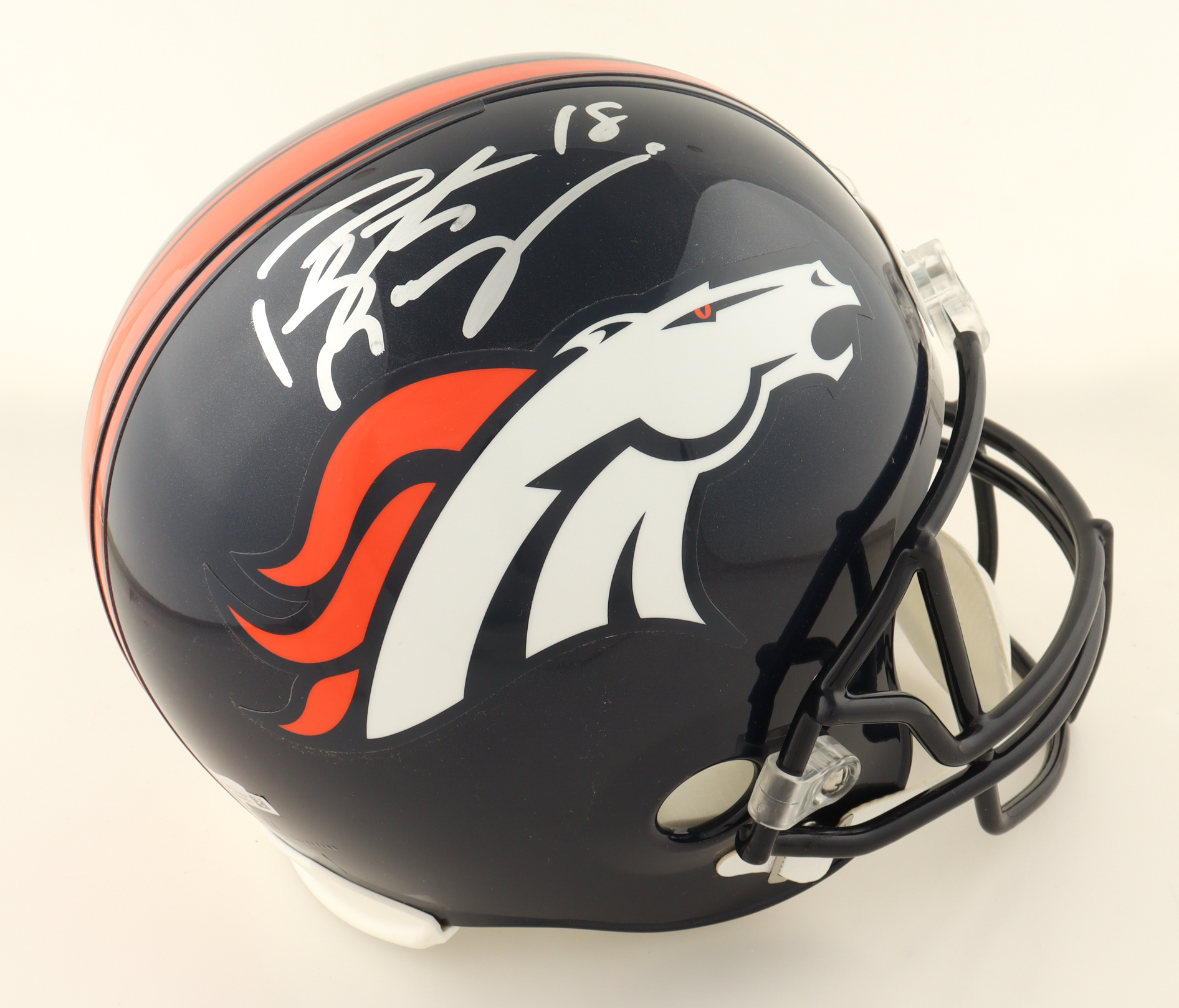Peyton Manning Signed Broncos Full-Size Helmet (Fanatics) at PristineAuction.com Peyton Manning Signed Broncos Full-Size Helmet (Fanatics) at PristineAuction.com