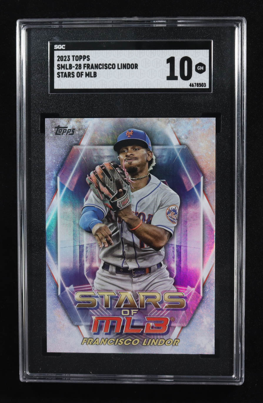 Francisco Lindor 2023 Topps Stars of MLB #SMLB28 (SGC 10) at PristineAuction.com Francisco Lindor 2023 Topps Stars of MLB #SMLB28 (SGC 10) at PristineAuction.com