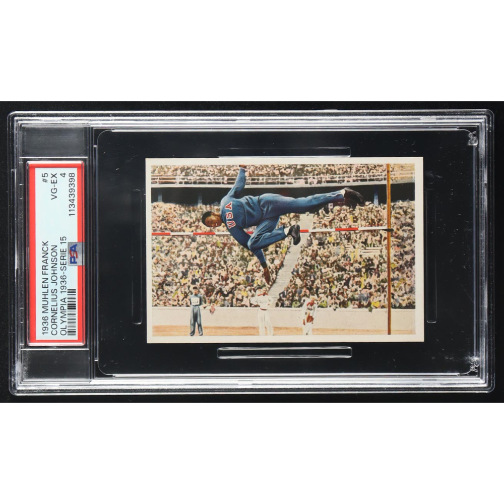 Cornelius Johnson 1936 Muhlen Franck Olympia 1936-Serie 15 #5 (PSA 4) at PristineAuction.com