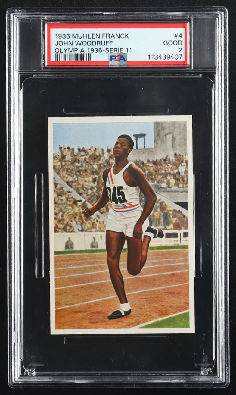 John Woodruff 1936 Muhlen Franck Olympia 1936-Serie 11 #4 (PSA 2) at PristineAuction.com John Woodruff 1936 Muhlen Franck Olympia 1936-Serie 11 #4 (PSA 2) at PristineAuction.com