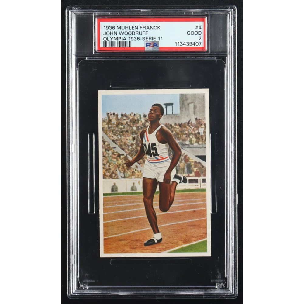 John Woodruff 1936 Muhlen Franck Olympia 1936-Serie 11 #4 (PSA 2) at PristineAuction.com
