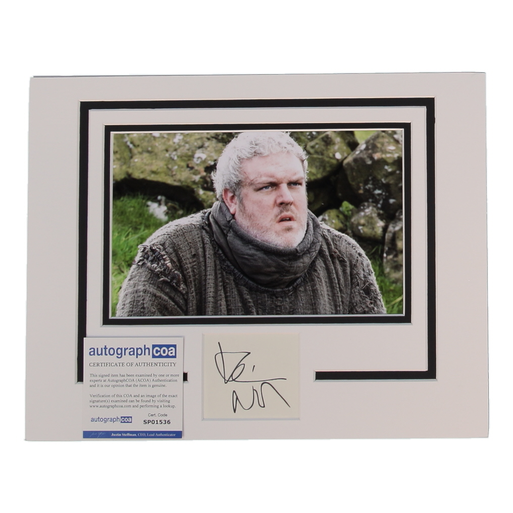 Kristian Nairn Signed "Game Of Thrones" 11x14 Custom Matted Cut Display (ACOA) at PristineAuction.com Kristian Nairn Signed "Game Of Thrones" 11x14 Custom Matted Cut Display (ACOA) at PristineAuction.com