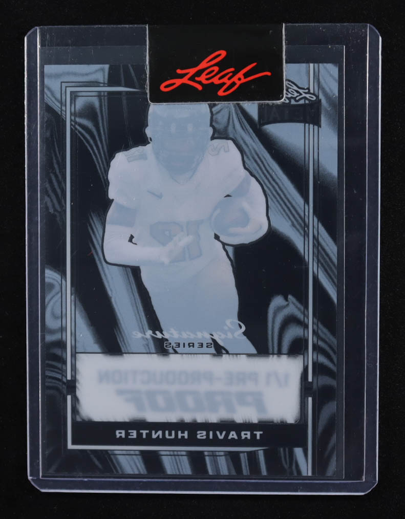 Travis Hunter Leaf Metal Signature Series #1/1 Pre-Production Proof at PristineAuction.com Travis Hunter Leaf Metal Signature Series #1/1 Pre-Production Proof at PristineAuction.com