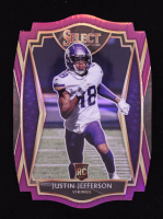 Justin Jefferson 2020 Select Prizm Purple Die Cut #161 RC at PristineAuction.com