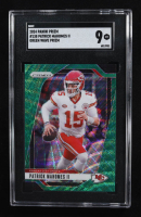 Patrick Mahomes II 2024 Panini Prizm Prizms Green Wave #138 (SGC 9) at PristineAuction.com